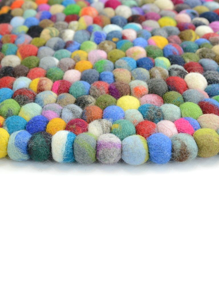 Felt Carpet Multicolor Ball Rug Handmade.jpeg