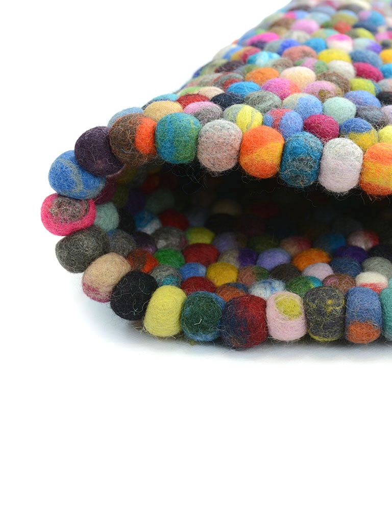 Wool Multicolor Ball Rug Handmade.jpeg