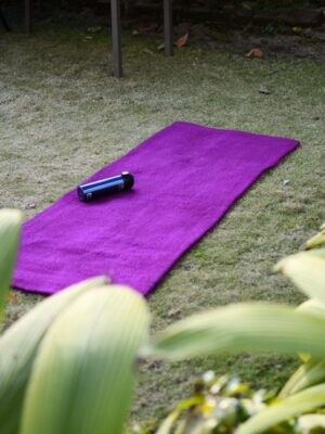 Purple Felt Yoga Mat