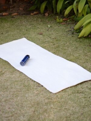 handmade felt wool white yoga mat