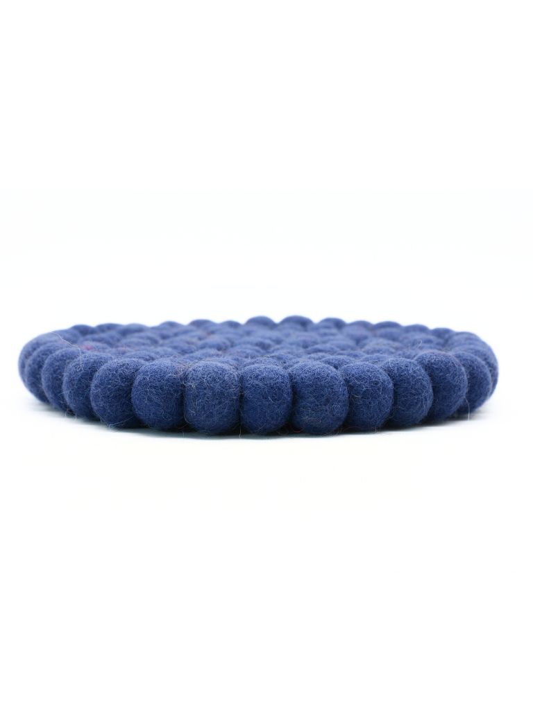 Blue Round Ball Trivet