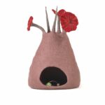 Brownish Floral Cat Cave