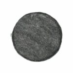 Dark Gray Slim Round Chair Pad