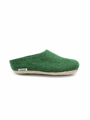 woollyfelt slipper in pine green