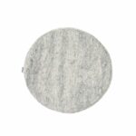 Marble Gray Thick Round Chair Cushion