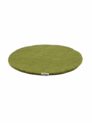 Handmade Woolen Green Disk Chair Pad.jpg