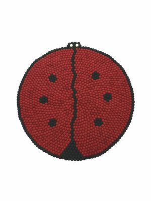 Ladybug Wool Ball Rug Handmade.jpg