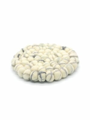 white pebble trivets