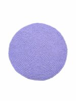 purple - handmade - felt - round rug.Jpg