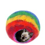 Felt Rainbow Cat Cave