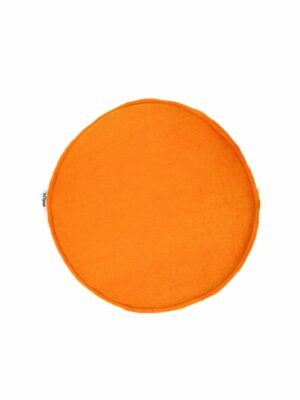 Round Orange Wool Chair Pad.jpg