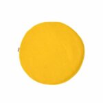 Yellow Round Thick Chair Pad