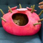 Pink Spiky Cat Cave