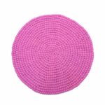 Pink Felt Ball Carpet