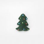 Felt Christmas Tree with Small Dots (Set Of 10)