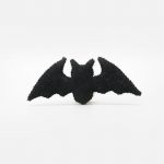Wool Felt Black Bat Ornament (Set Of 10)