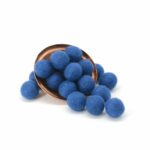 Blue Felt Pom Pom Balls | 2 CM