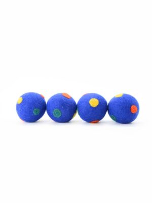 Handmade Blue Doted Ball Toy