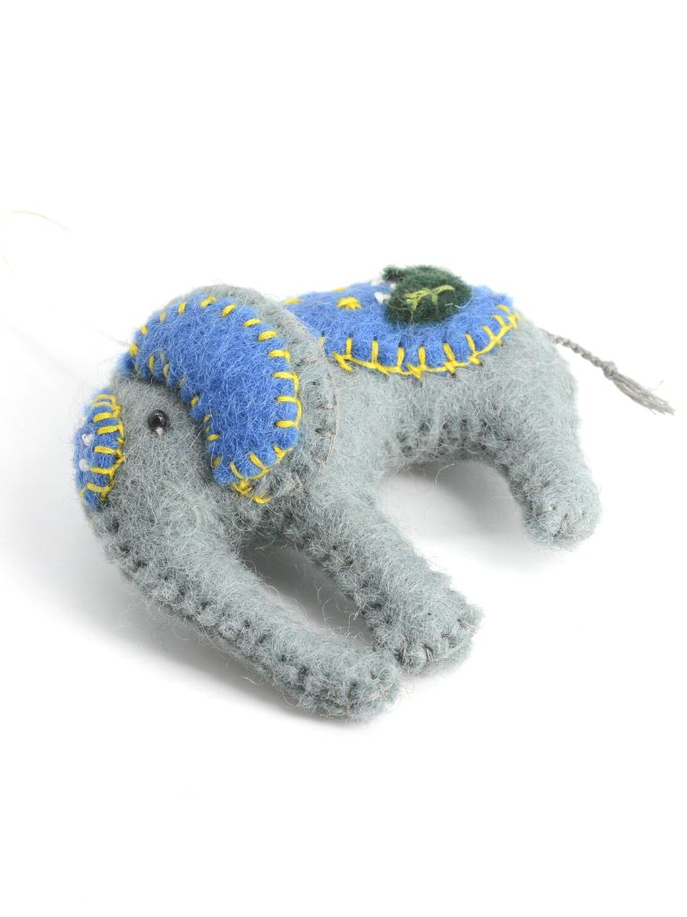 Miniature Felt Gray Elephant Toy.jpg