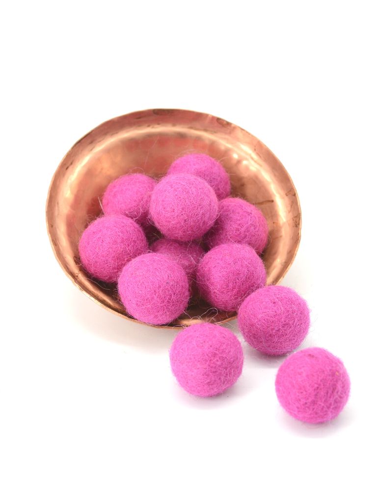 Pink Balls Felted Wool Ball.jpg