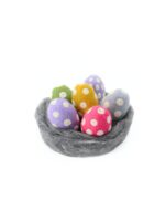 felt wool easter eggs for decoration