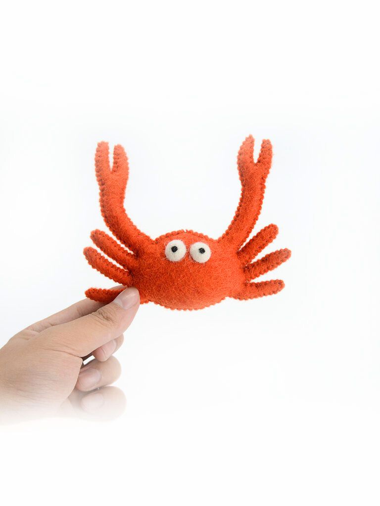 Felt Crab Pet Toy