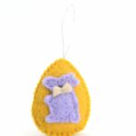 Easter Yellow Egg with Cute Animal (Set Of 10)