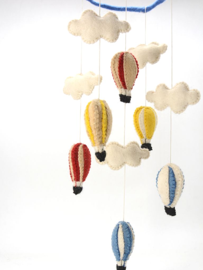  Felted Hot Air Balloon Hanging Mobiles.jpg