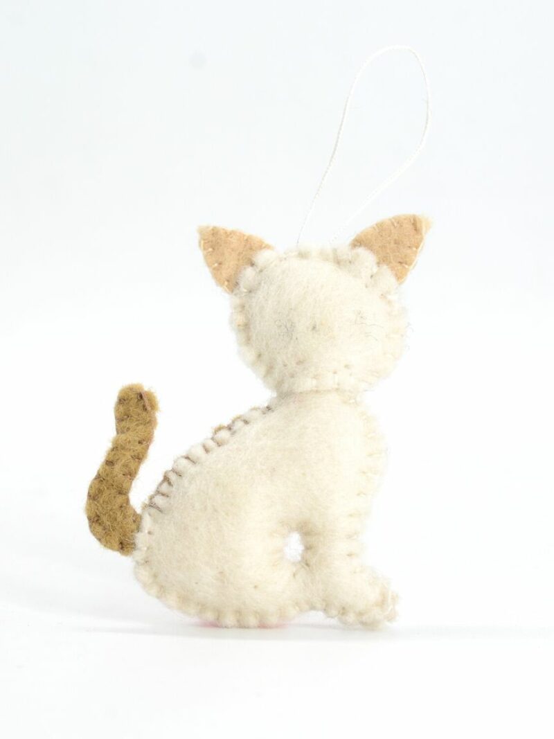 Handmade Wool Felt Cat Hanging.jpg