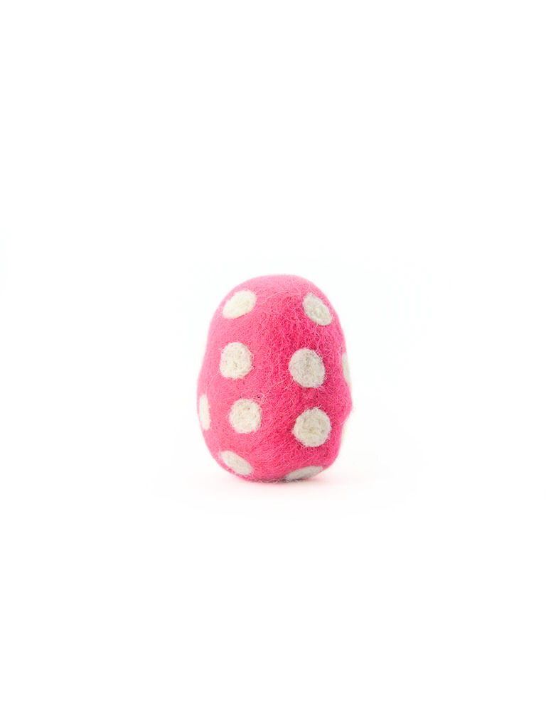 pink felt easter egg