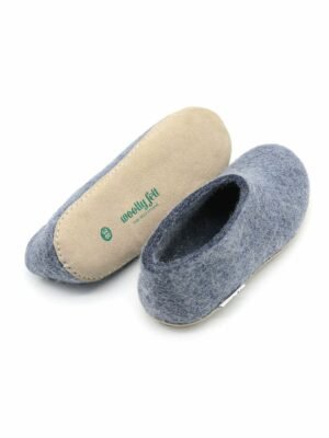 felt wool denim shoes