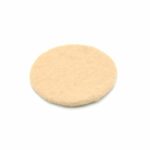 Wool Round Felted Coaster | Cream Color Plain Coaster Sets
