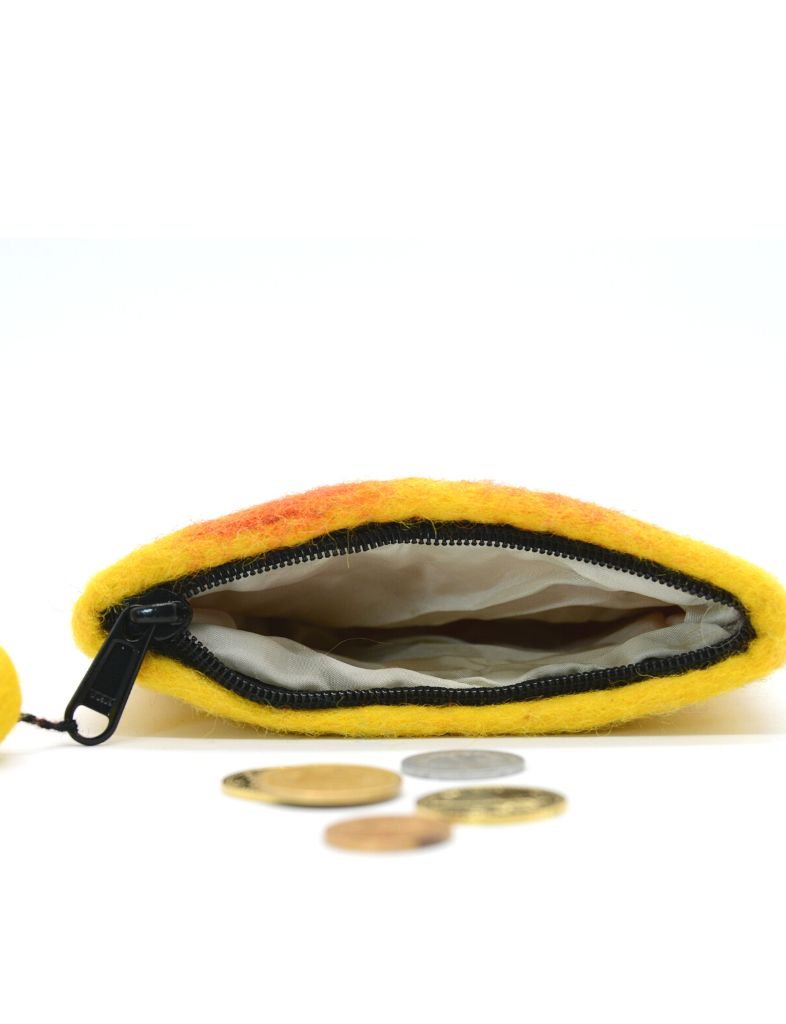 wool felt coin purse