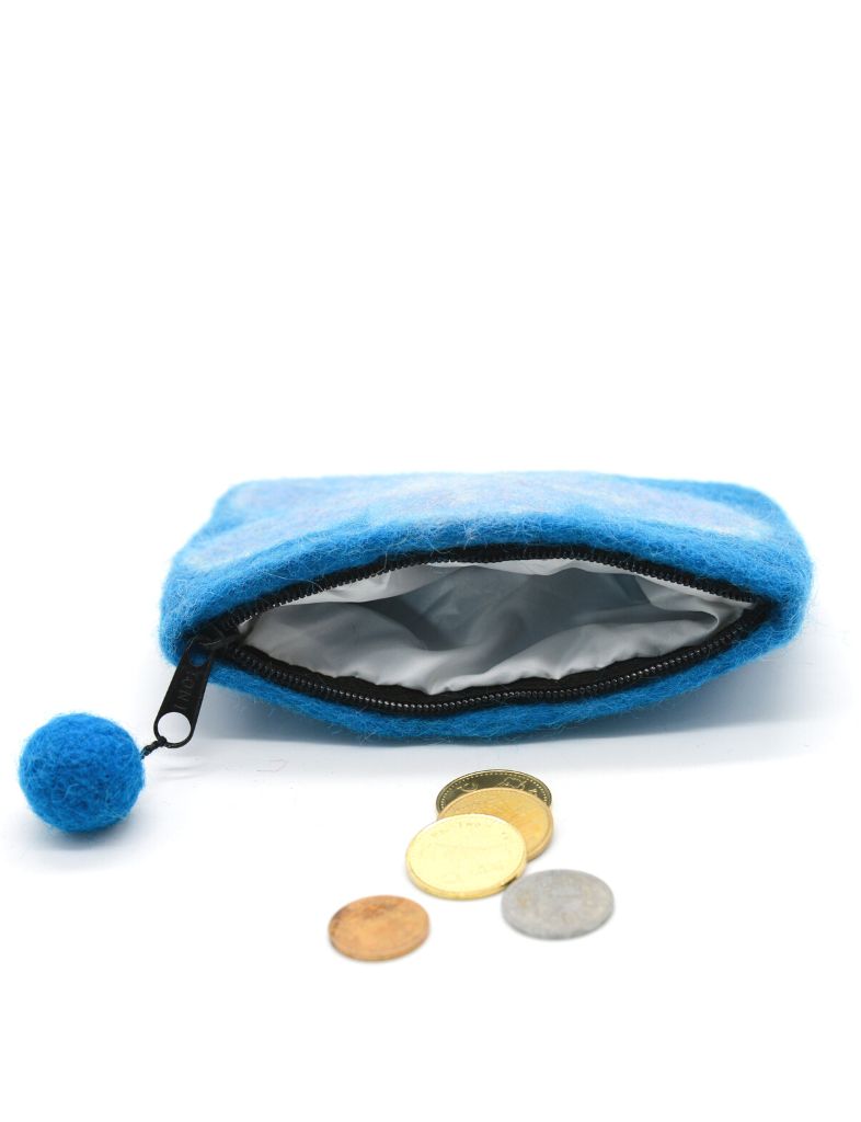 handmade wool felt blue coin purse.jpg
