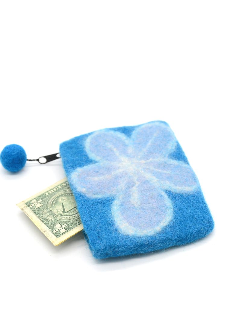 handmade wool felt blue hand purse.jpg