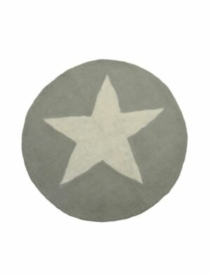 star design plain mat wool