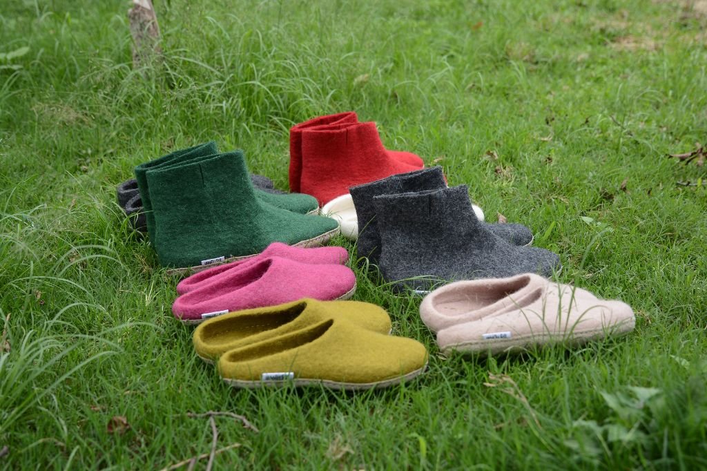 felt shoes, slippers and boots