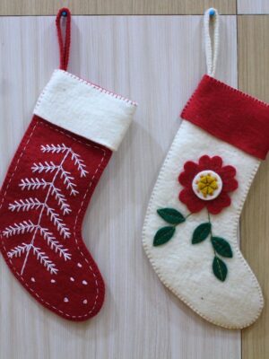 handmade wool christmas stocking
