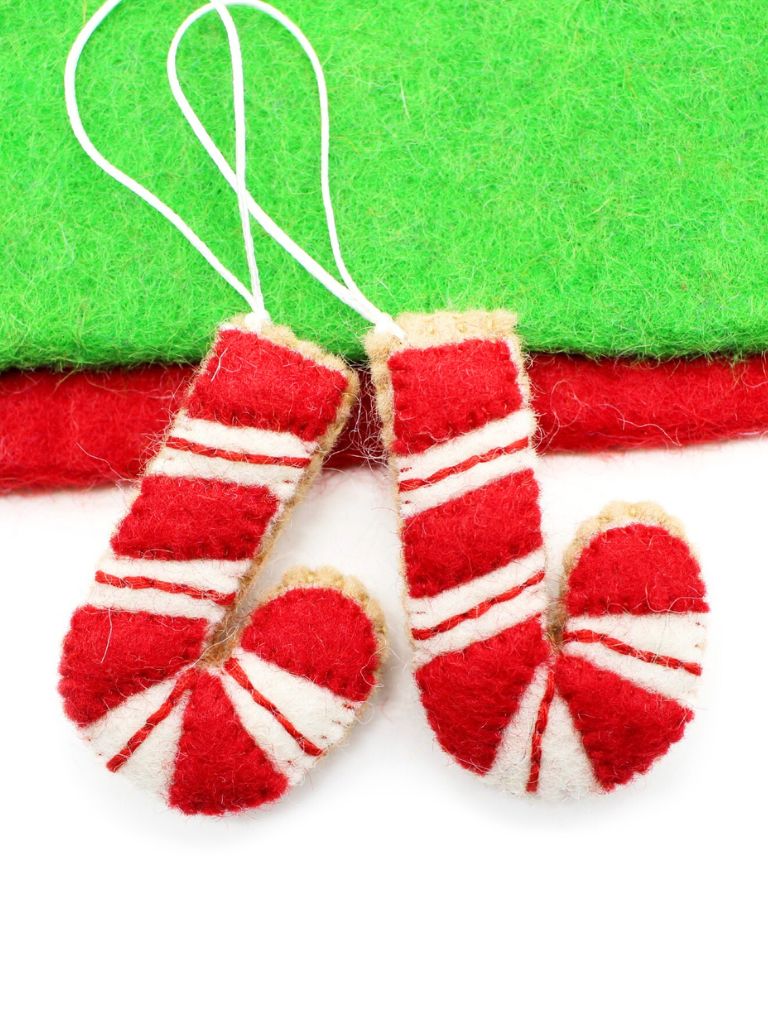 felted Christmas candy