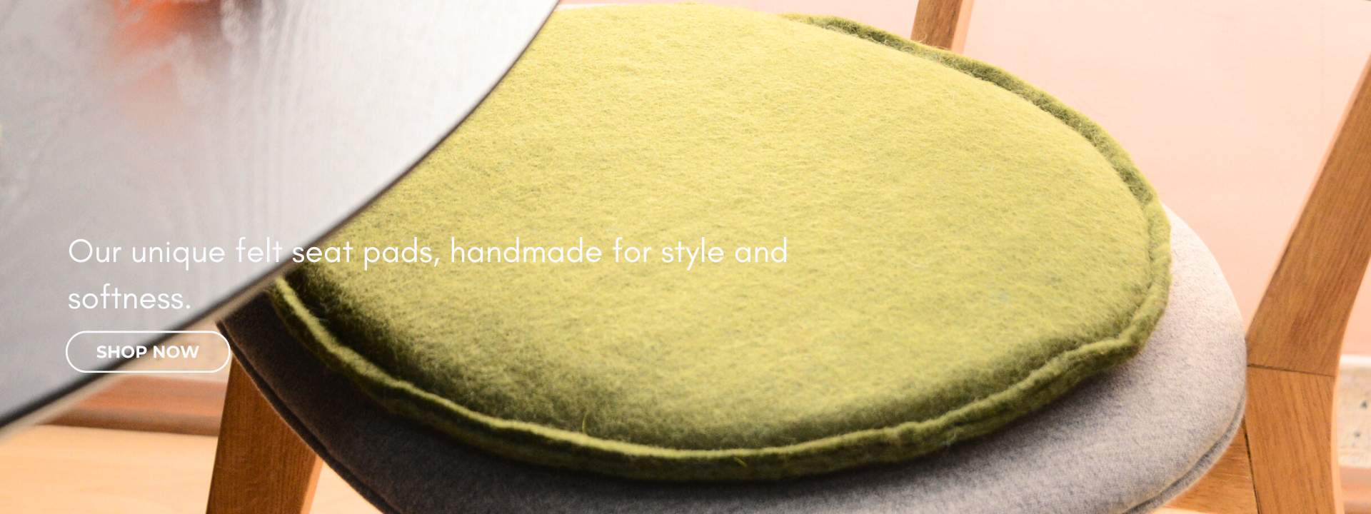 handmade felt seat pad