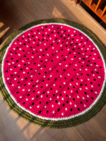 watermelon design rug